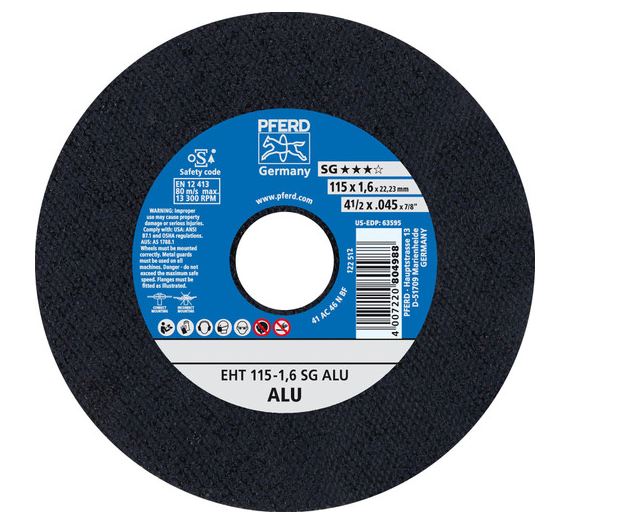 4-1/2" x .045" Cut-Off Wheel, 7/8" A.H. - SG ALU - Type 1 (5pc)