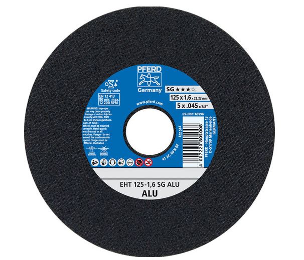 5" x .045" Cut-Off Wheel, 7/8" A.H. - SG ALU - Type 1 (5pc)