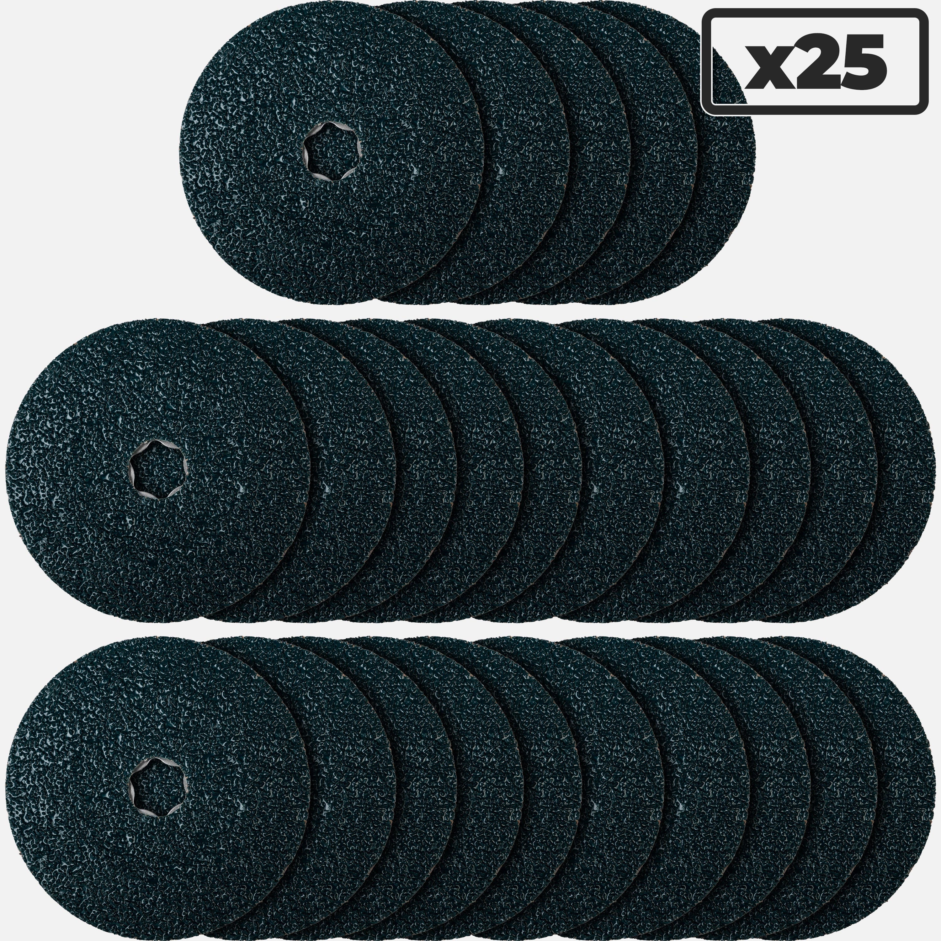 COMBICLICK, Fibre Disc, 4-1/2" x 7/8, 36 Grit, VICTOGRAIN, 13,300 RPM, 40371 (25-Pack)
