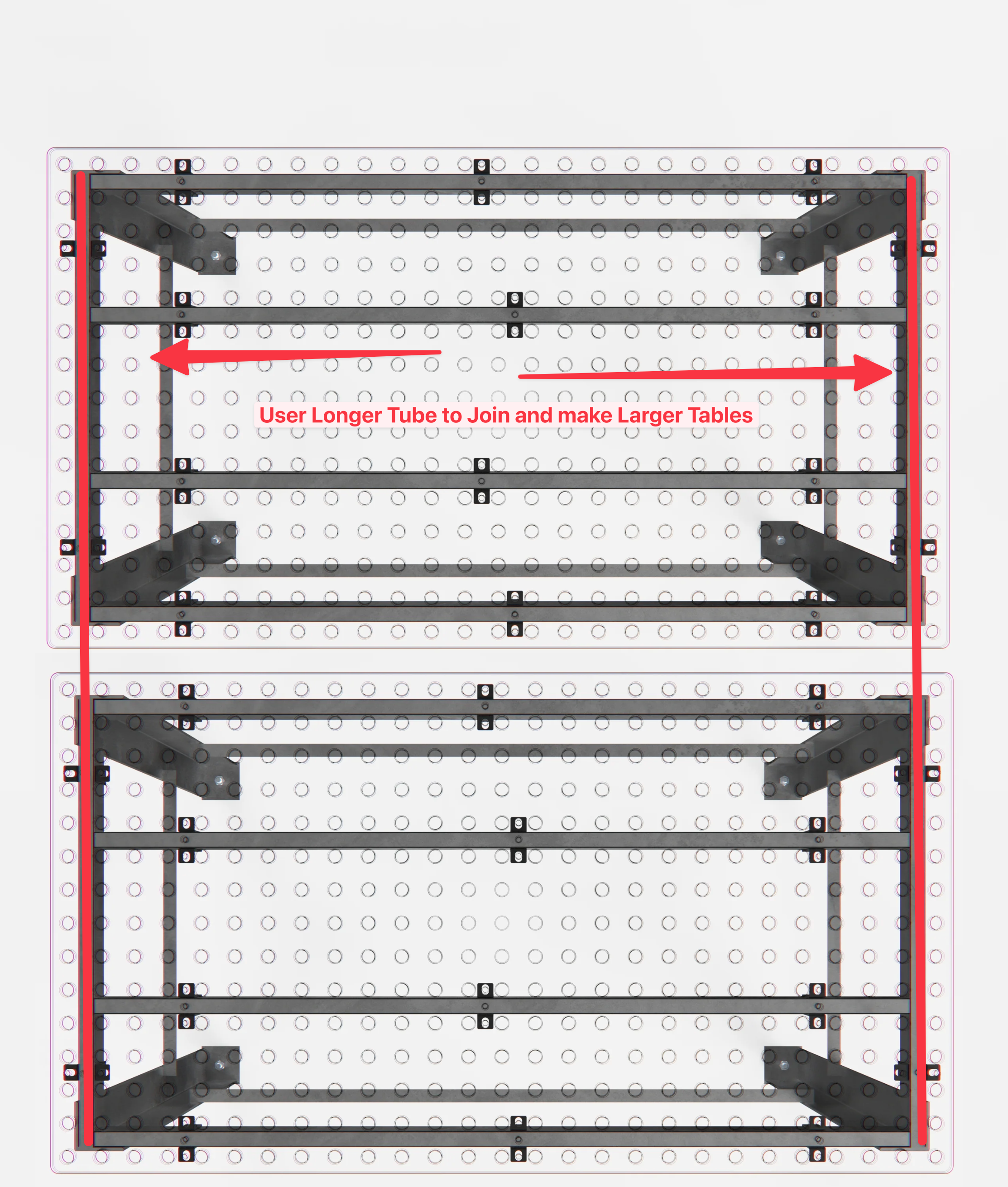 DIY Table System (54"x54") - 3/4" System