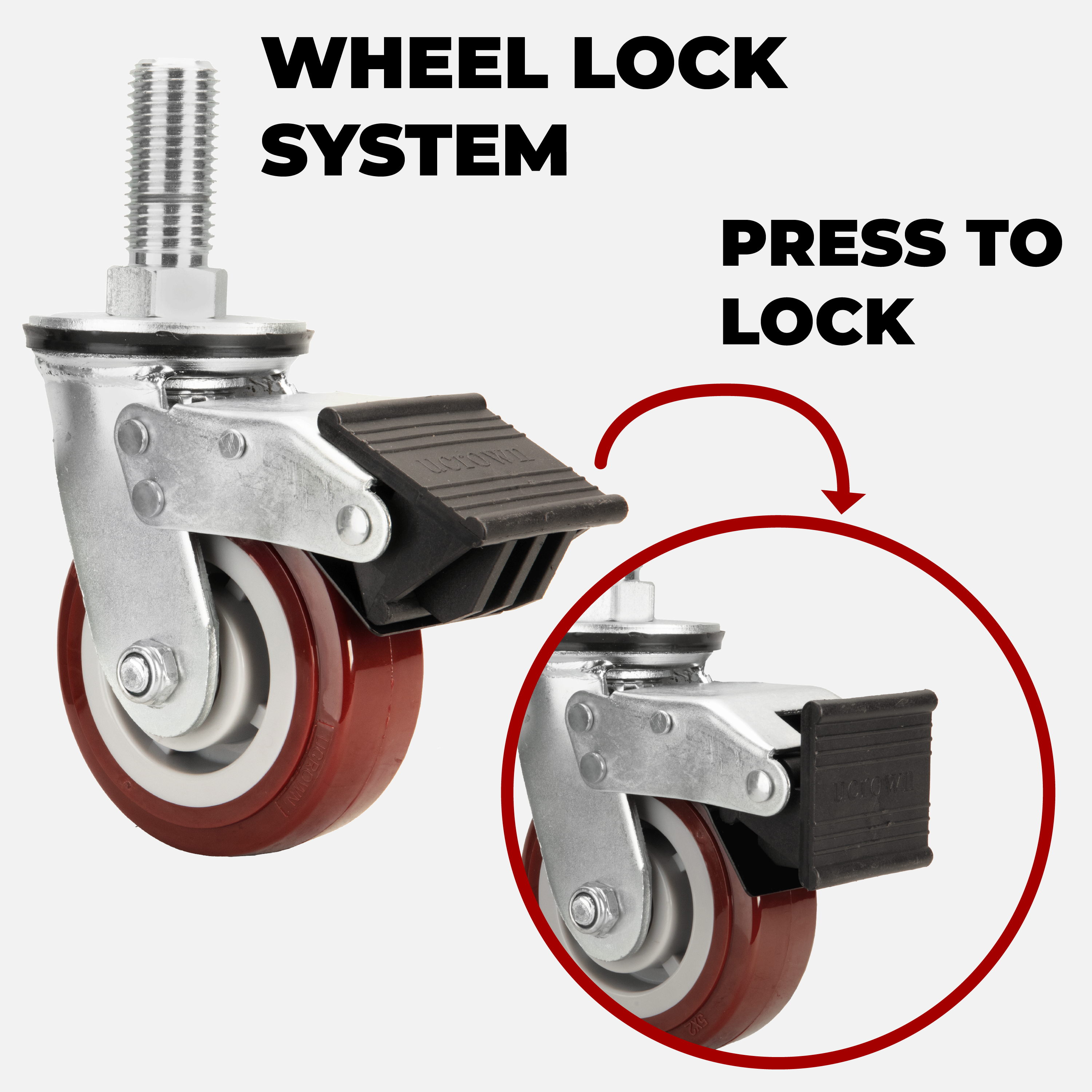 Heavy Duty Caster for Dragon Wagon Legs