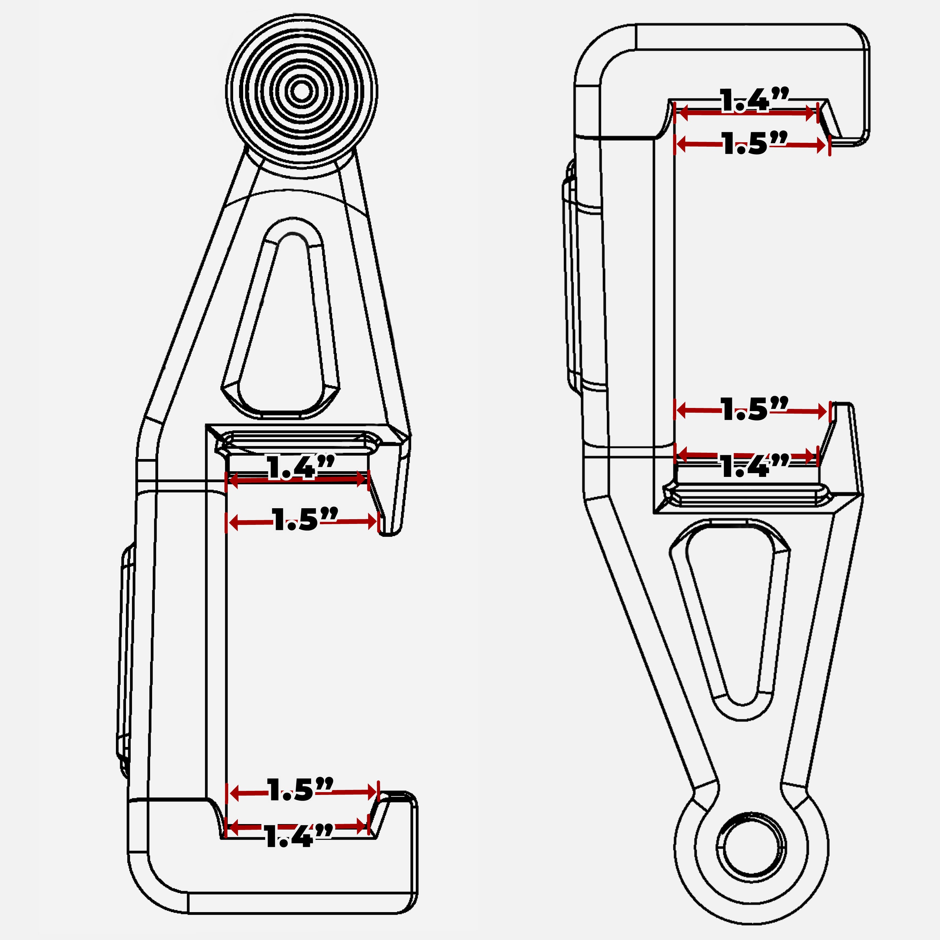 Lumber Maximus Clamp 2" x 4" (Single Clamp Set)