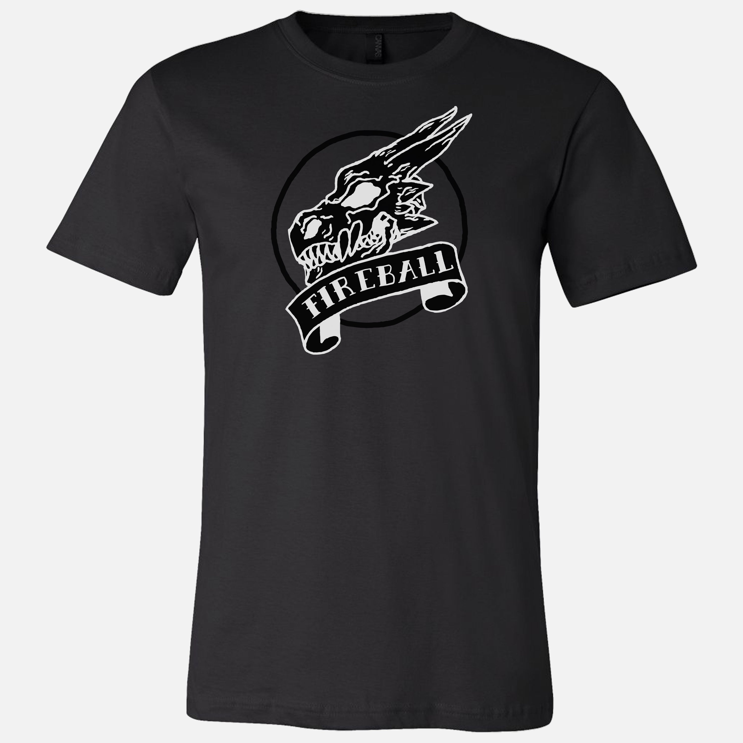 "Fireball Dragon Skull" T-Shirt