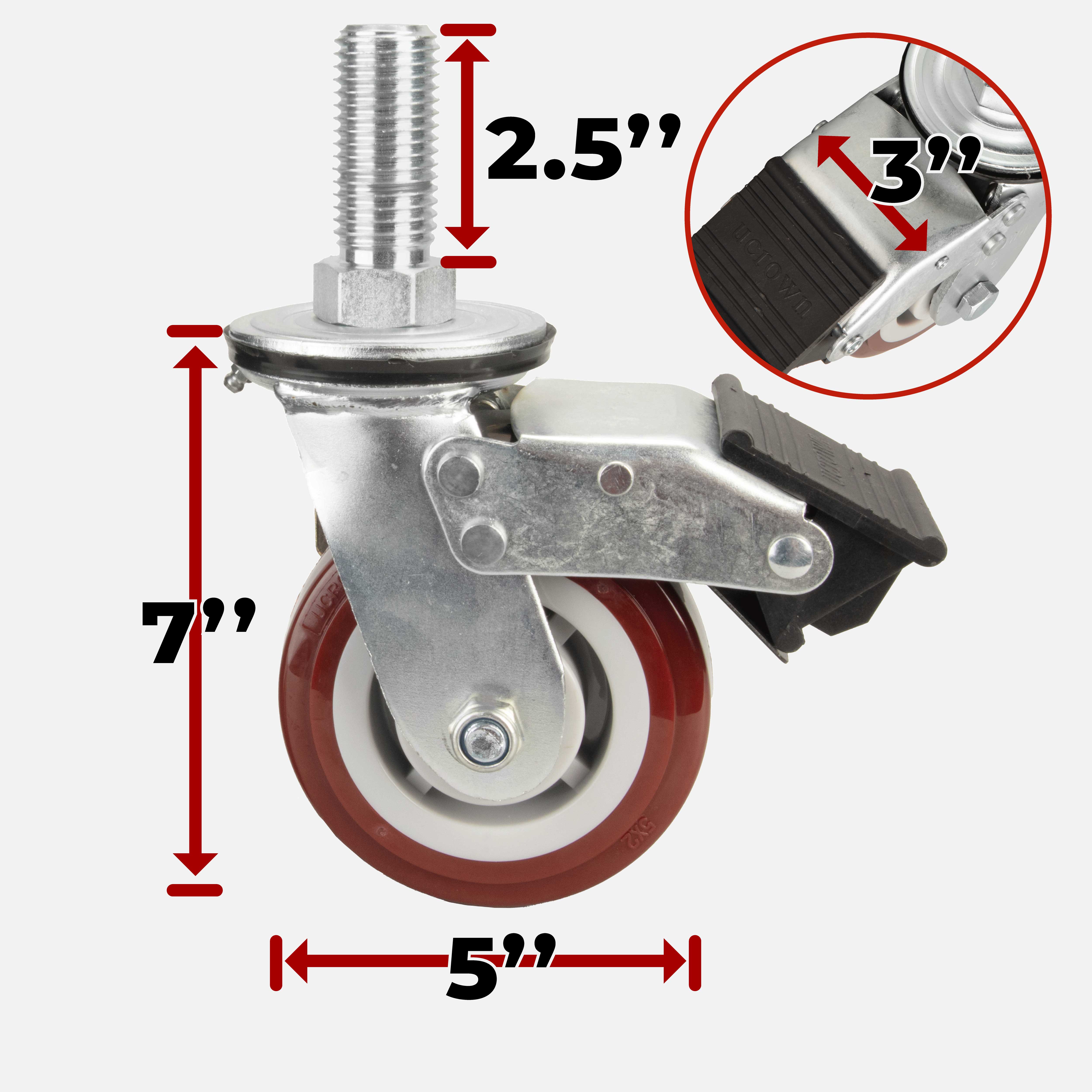 Heavy Duty Caster for Dragon Wagon Legs