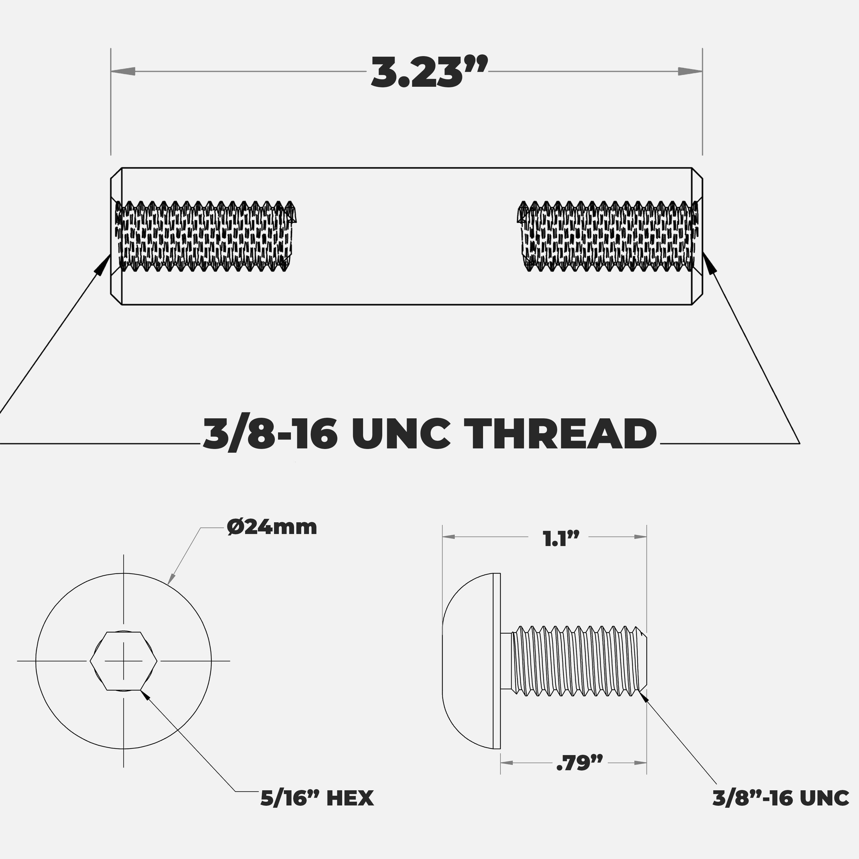 Dragon Wagon Leg Accessory Bolt