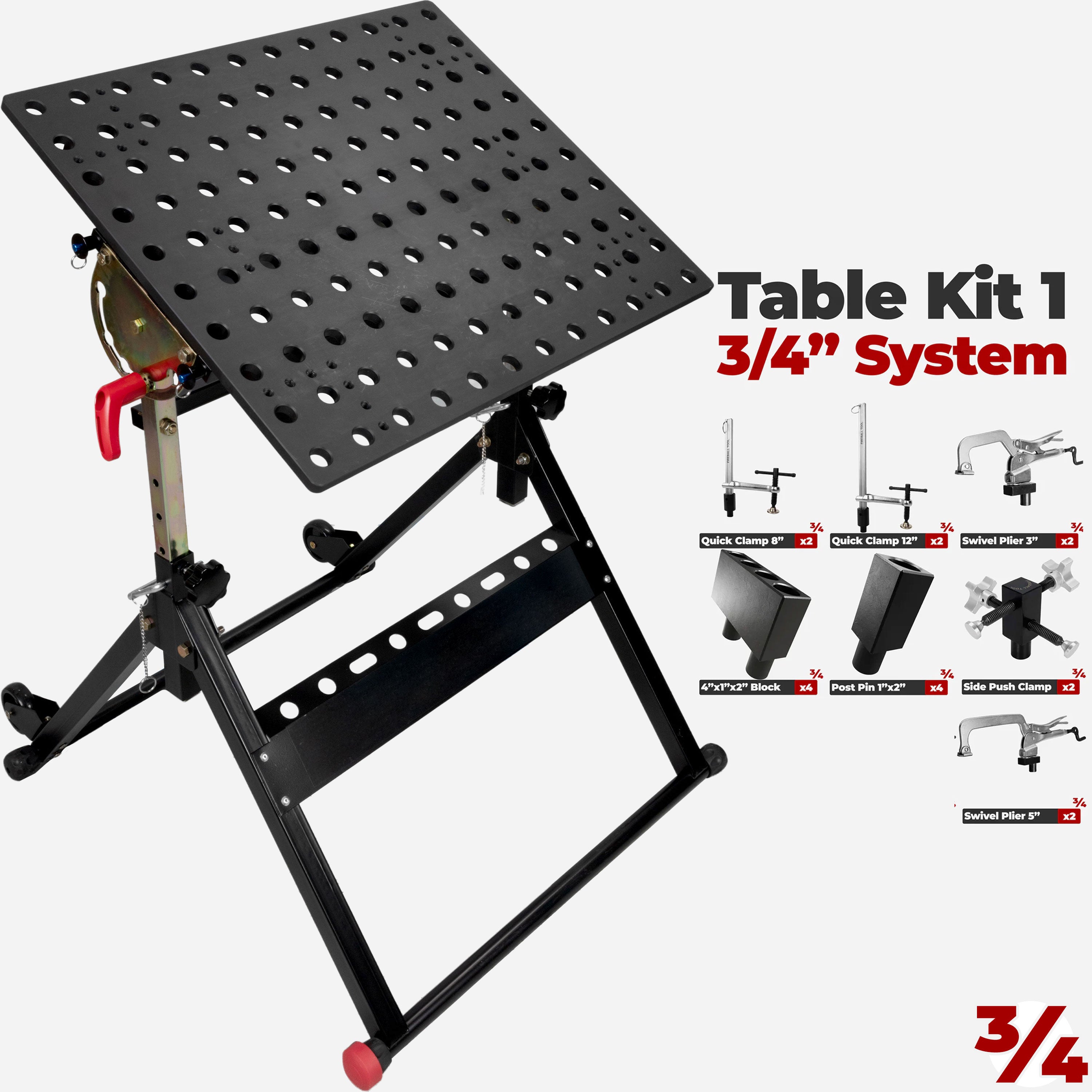 The Marauder (24"x20") Table System - 3/4" System