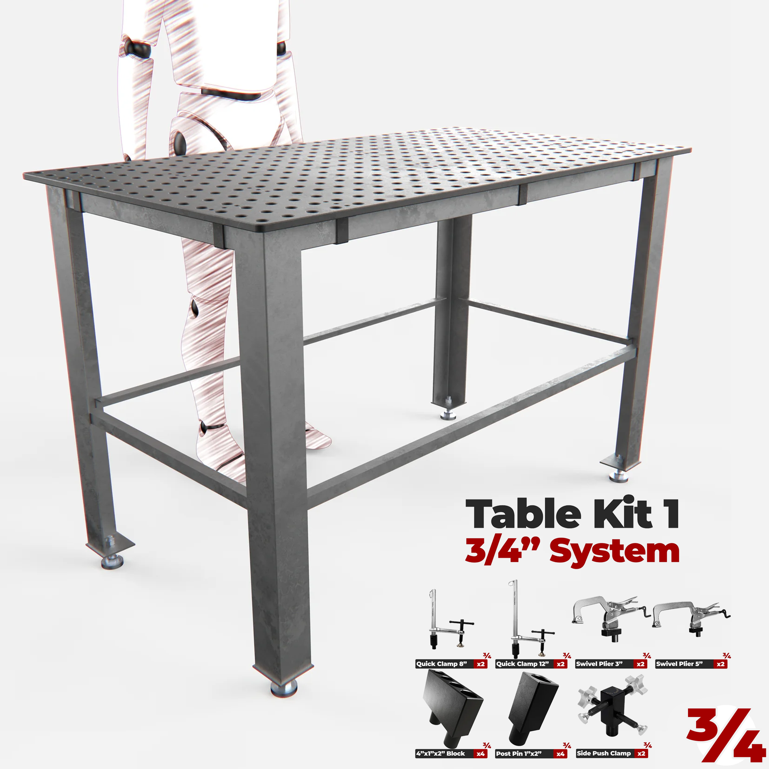 DIY Table System (54"x30") - 3/4" System