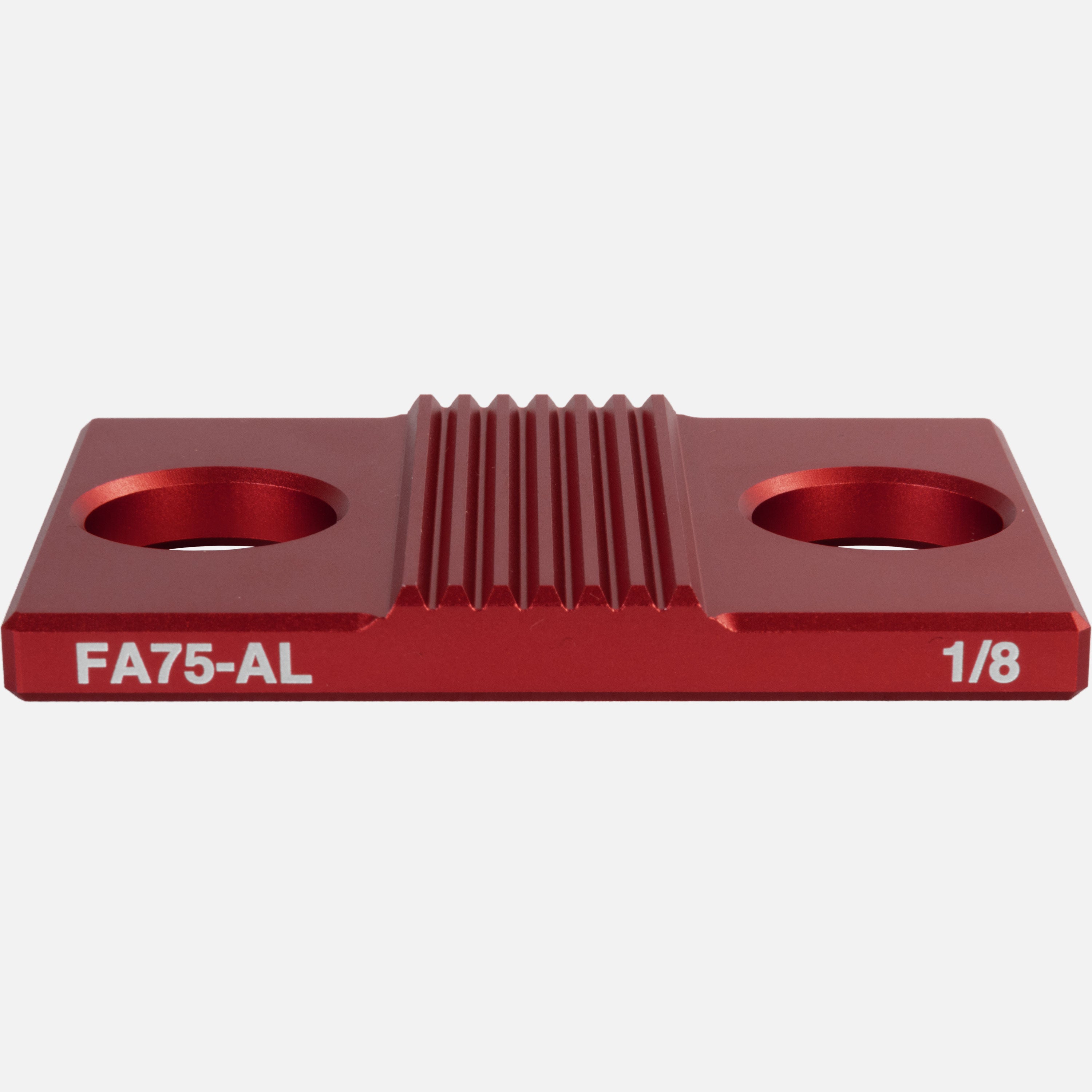 8"x2"x1" Tooth Block, AL, Red - 3/4" System