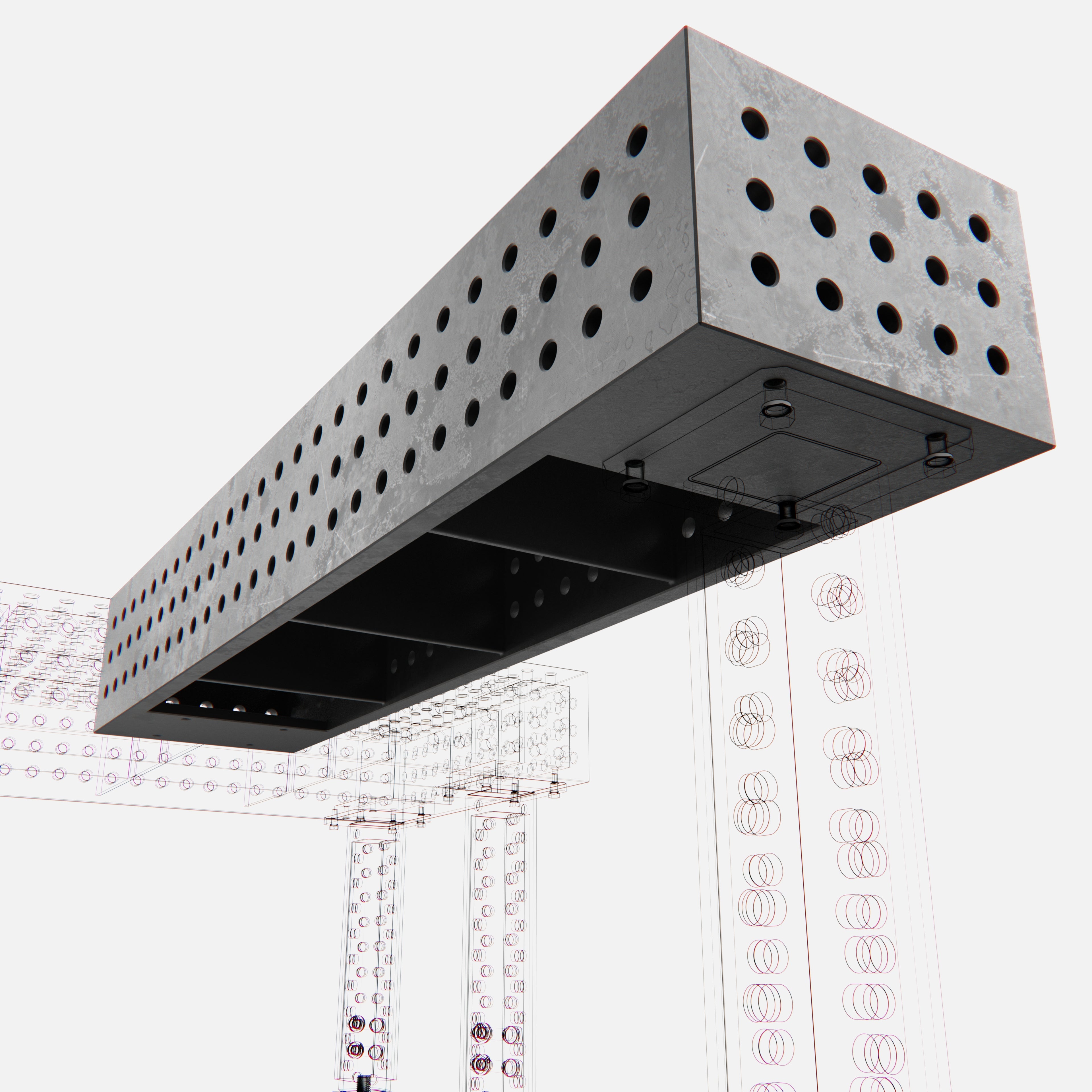 Tower Block, G Series (54"x12"x8"), Dragon Scale Coating