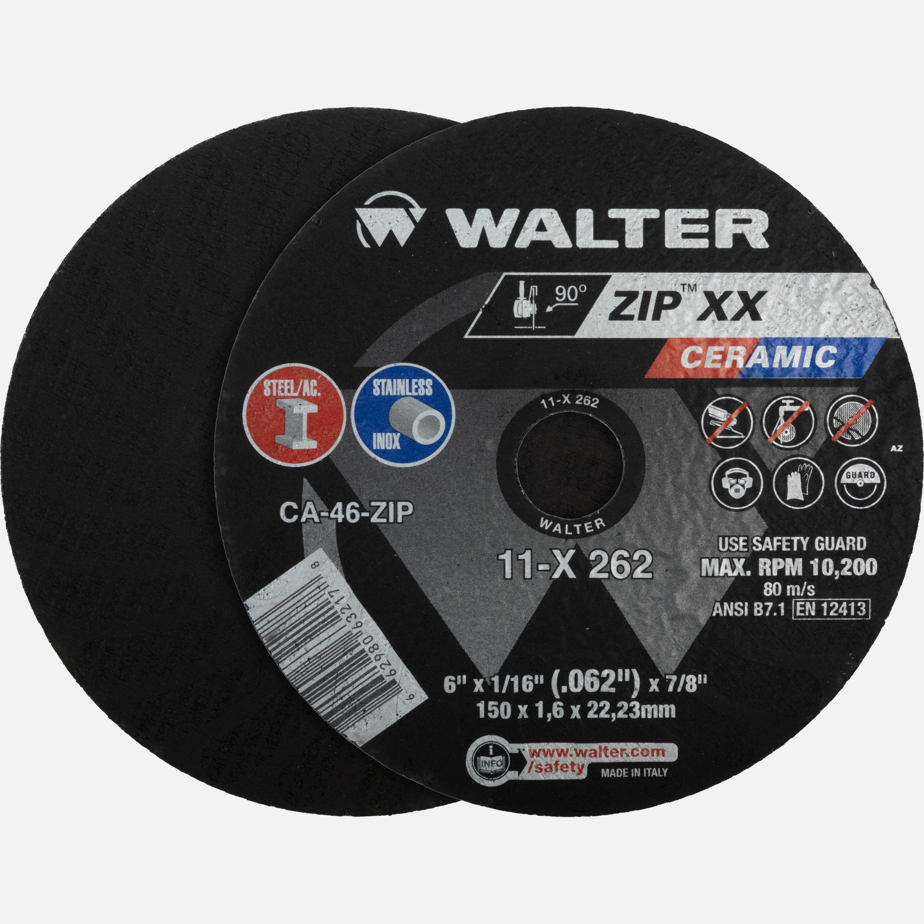 Walter Zip XX Ceramic Cut Off Wheels (5 Pack)
