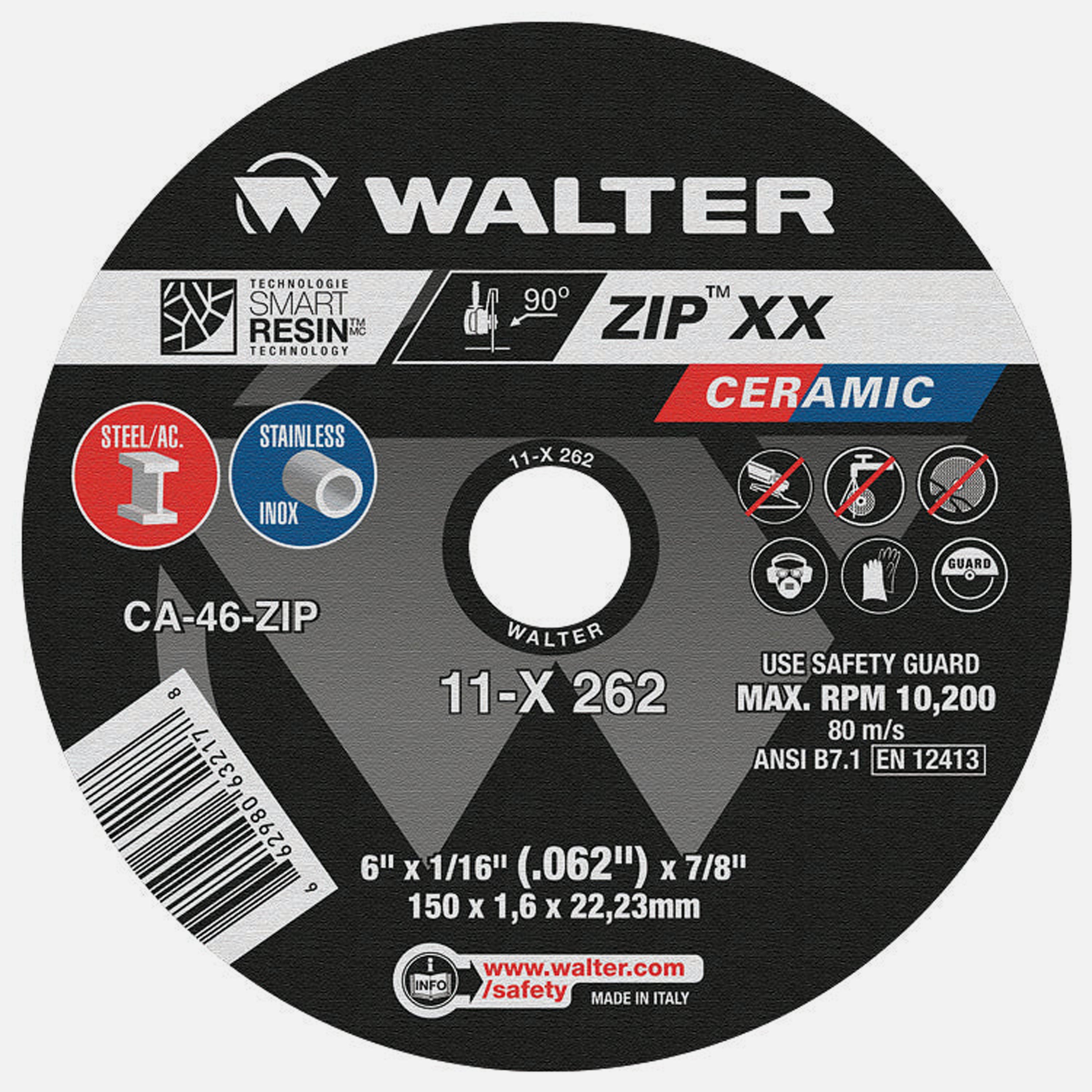 Walter Zip XX Ceramic Cut Off Wheels (5 Pack)