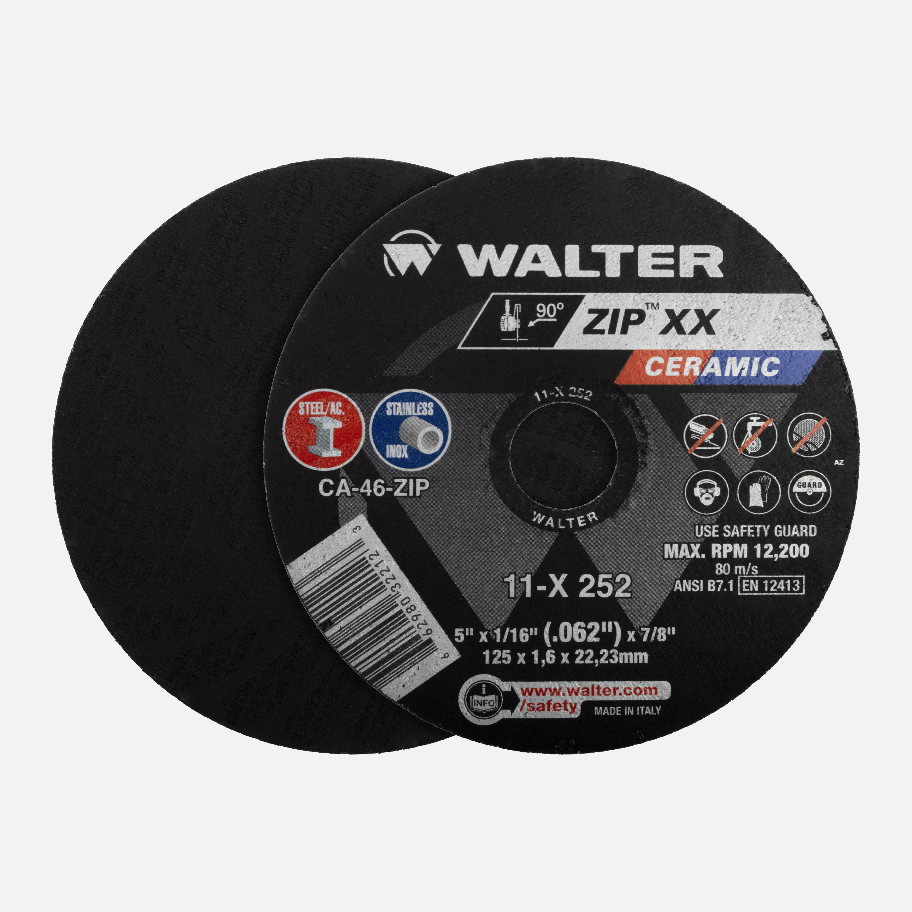 Walter Zip XX Ceramic Cut Off Wheels (5 Pack)