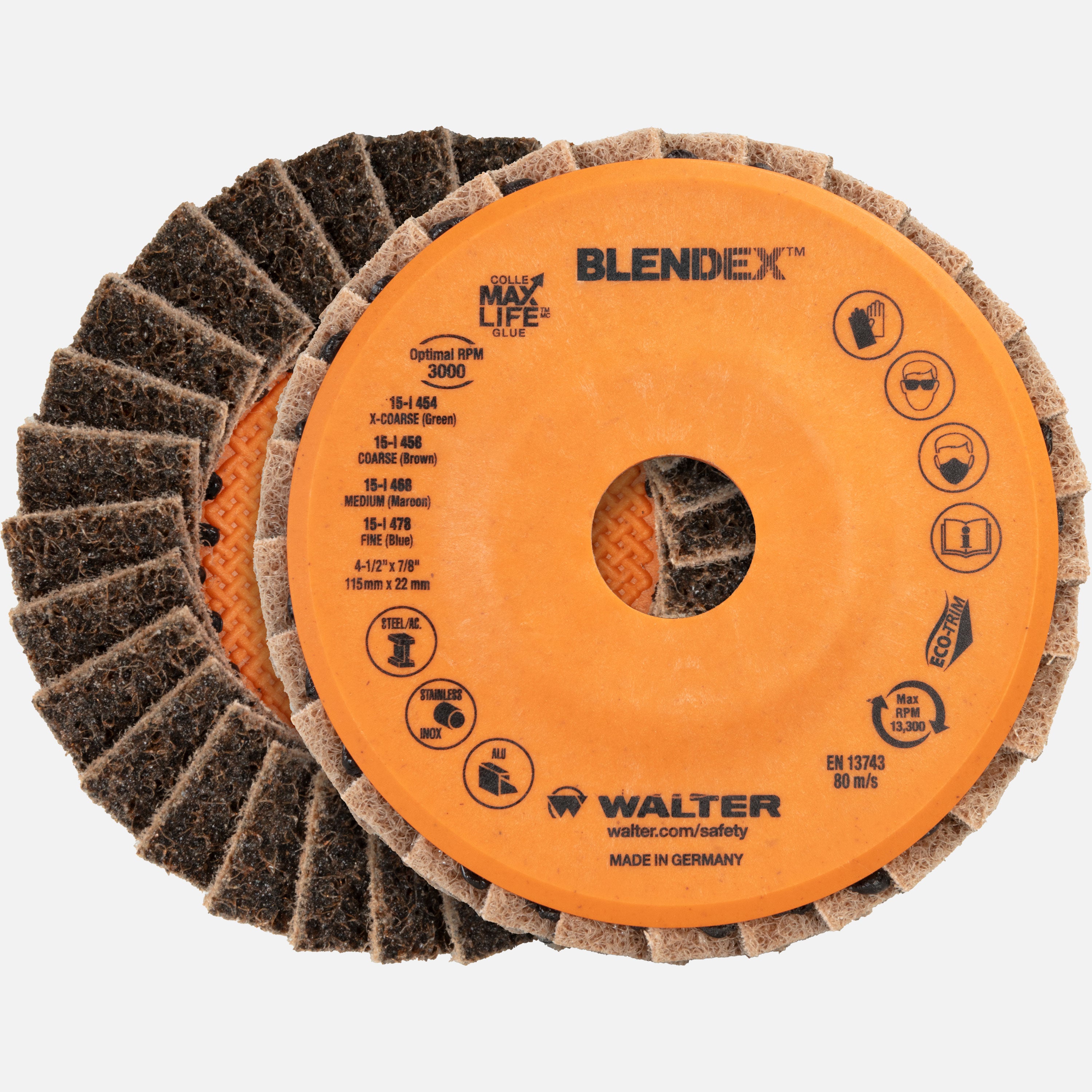 Blendex Flap Finishing Disc 4-1/2" x 7/8"