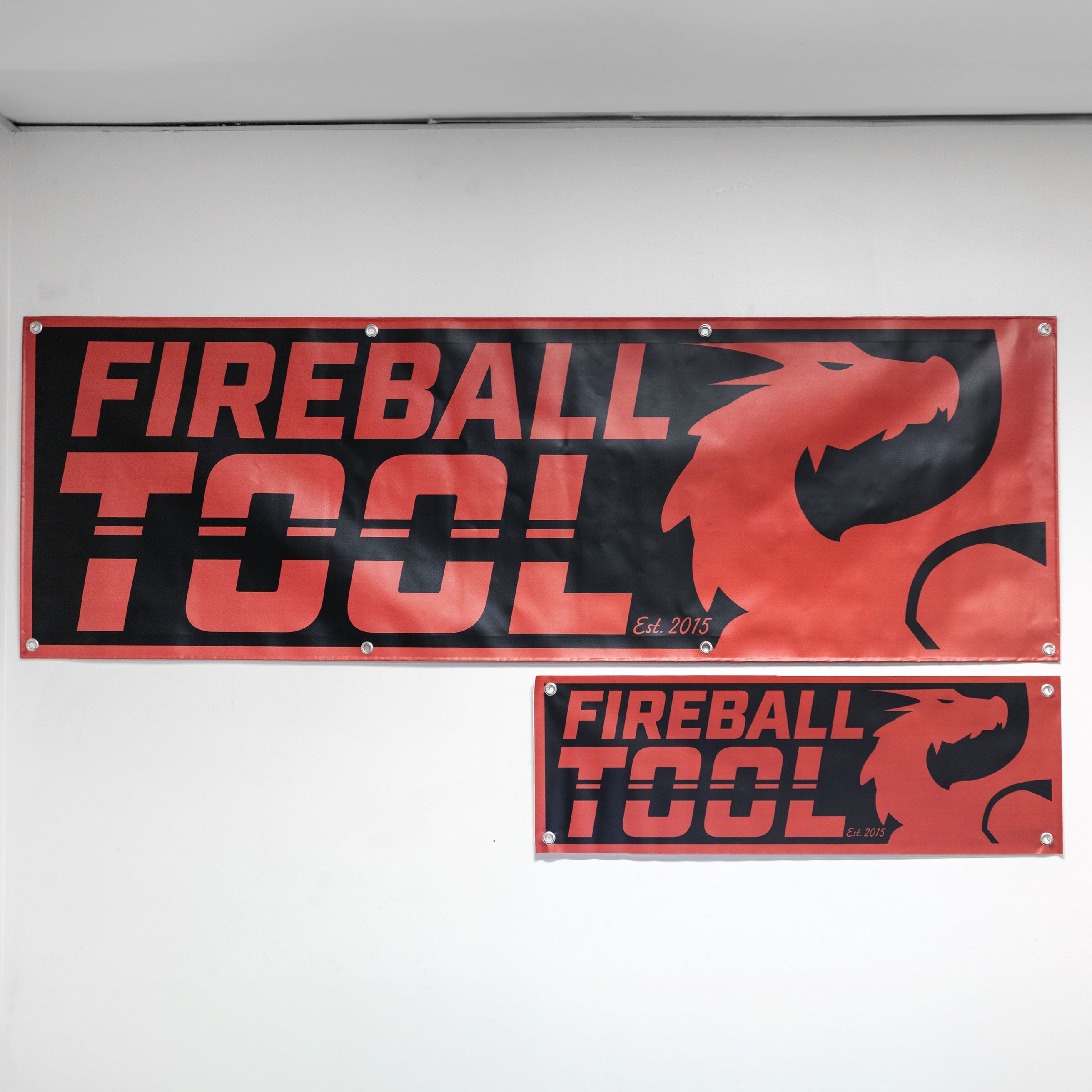 Fireball Original Red Vinyl Banner