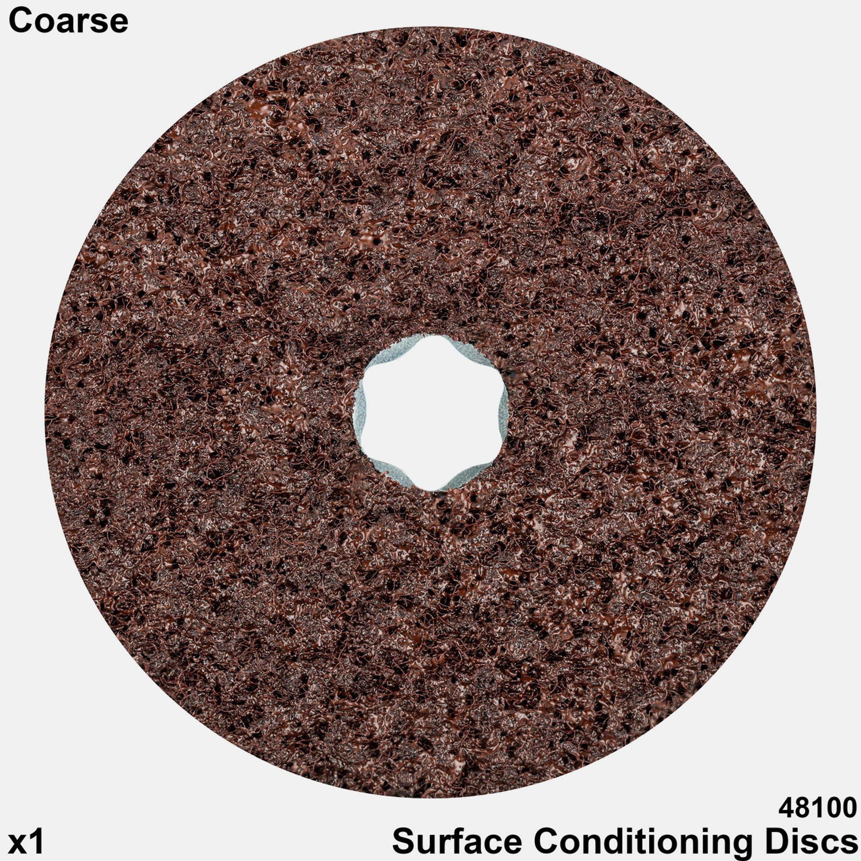 COMBICLICK® Surface Conditioning Disc - 4-1/2" Aluminum Oxide, Coarse Grade (10pc)