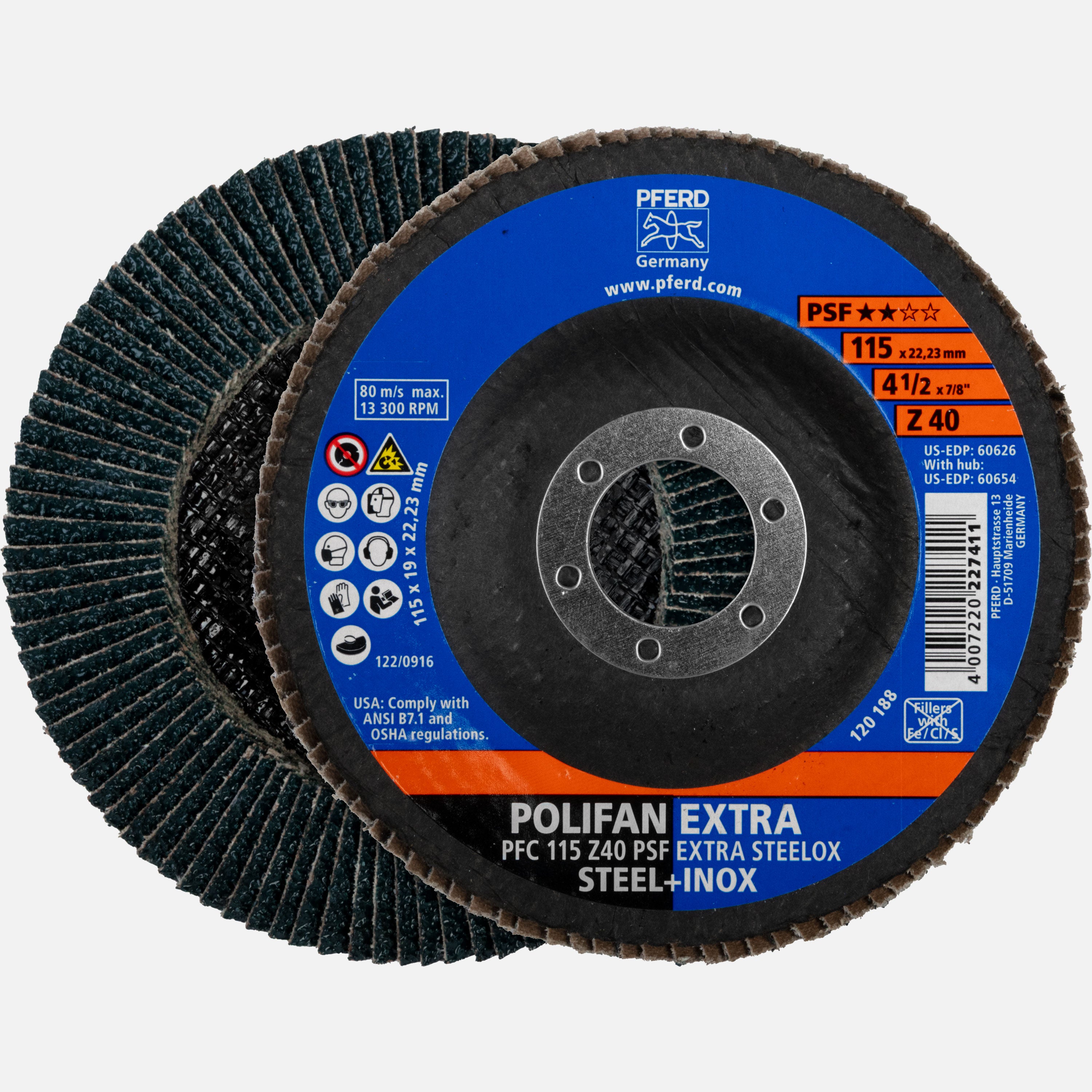Pferd, Flap Discs, 10pc Set