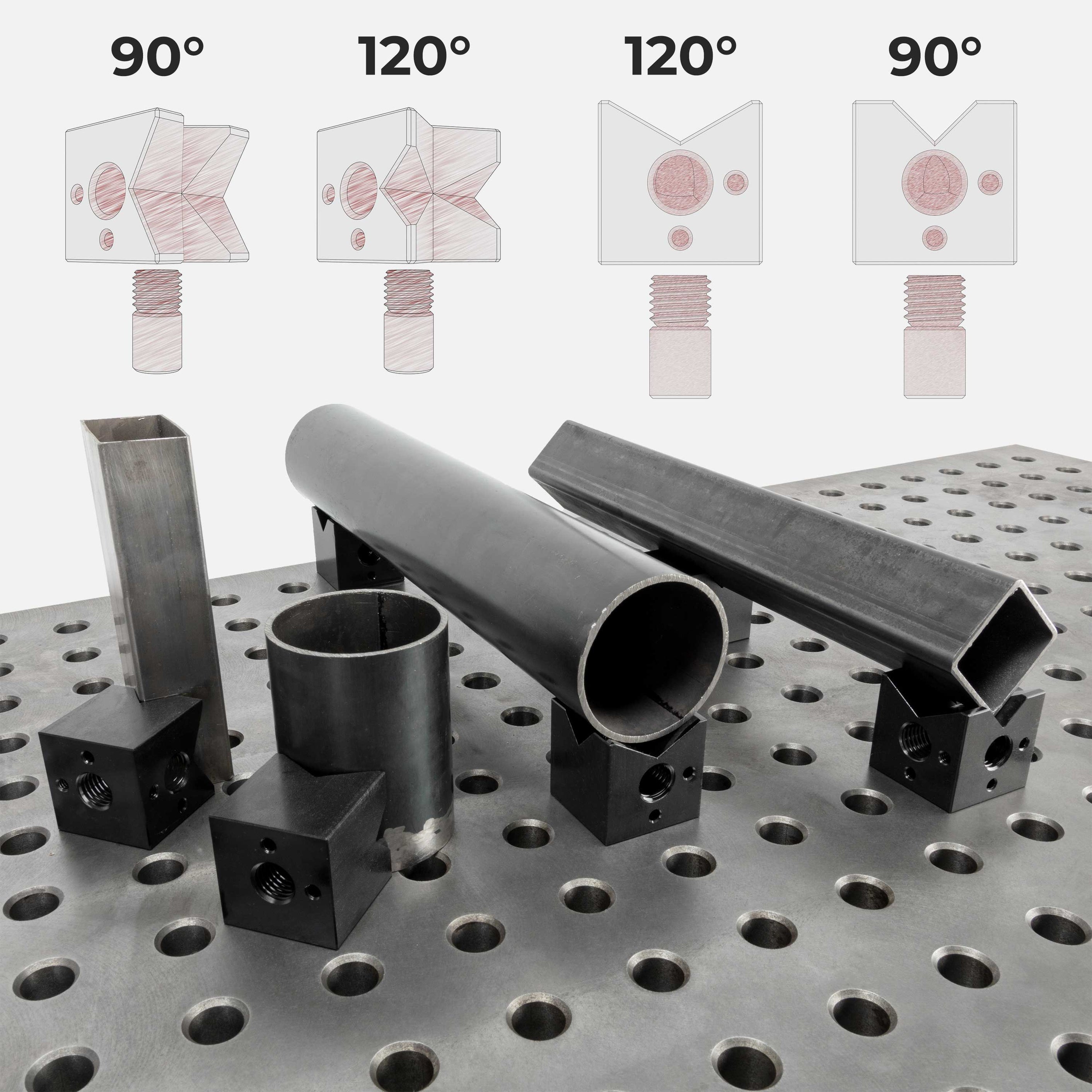 Vee Block, (2" x 2") EBR - 16mm System