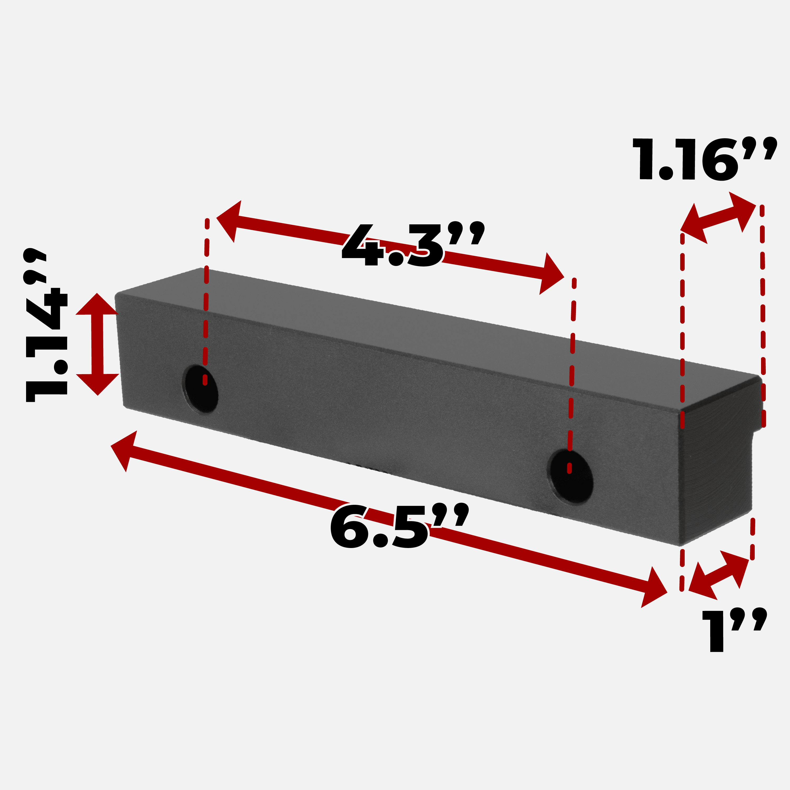 6" Aluminum Jaws Pack - For 6" Hardtail