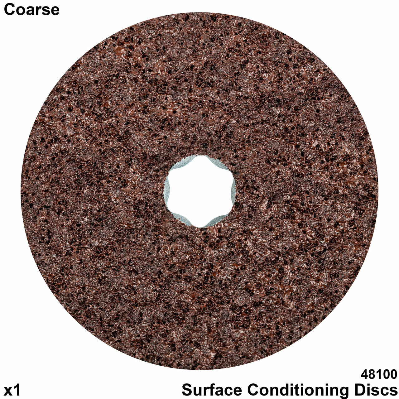 COMBICLICK® Surface Conditioning Disc - 4-1/2" Aluminum Oxide, Coarse Grade (10pc)