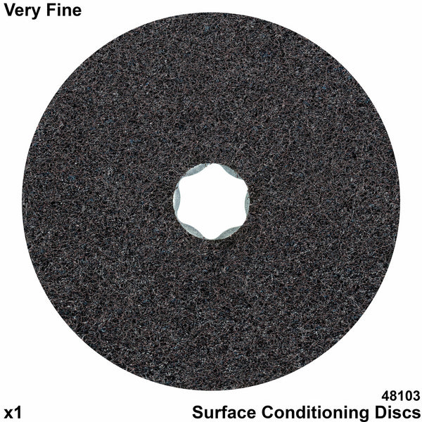 COMBICLICK® Surface Conditioning Disc - 4-1/2" Aluminum Oxide, Very Fine Grade (10pc)