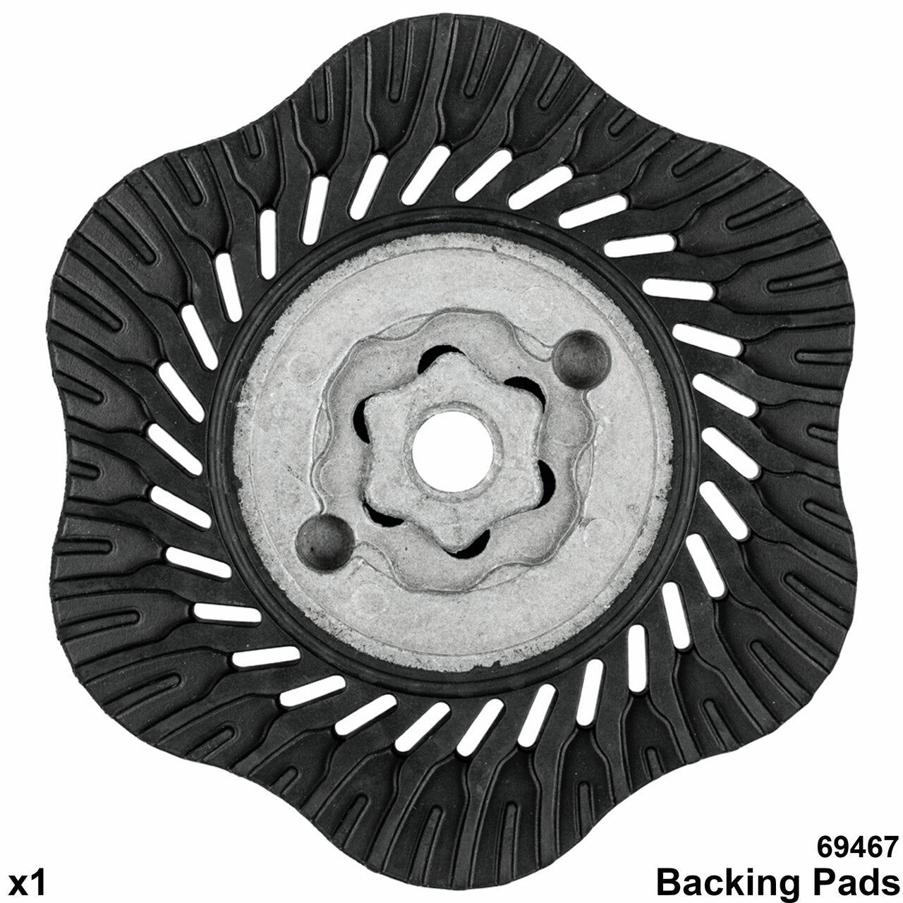 COMBICLICK® Surface Finishing Set - 4-1/2" Diameter Discs, 5/8-11 Threaded Backing Pad