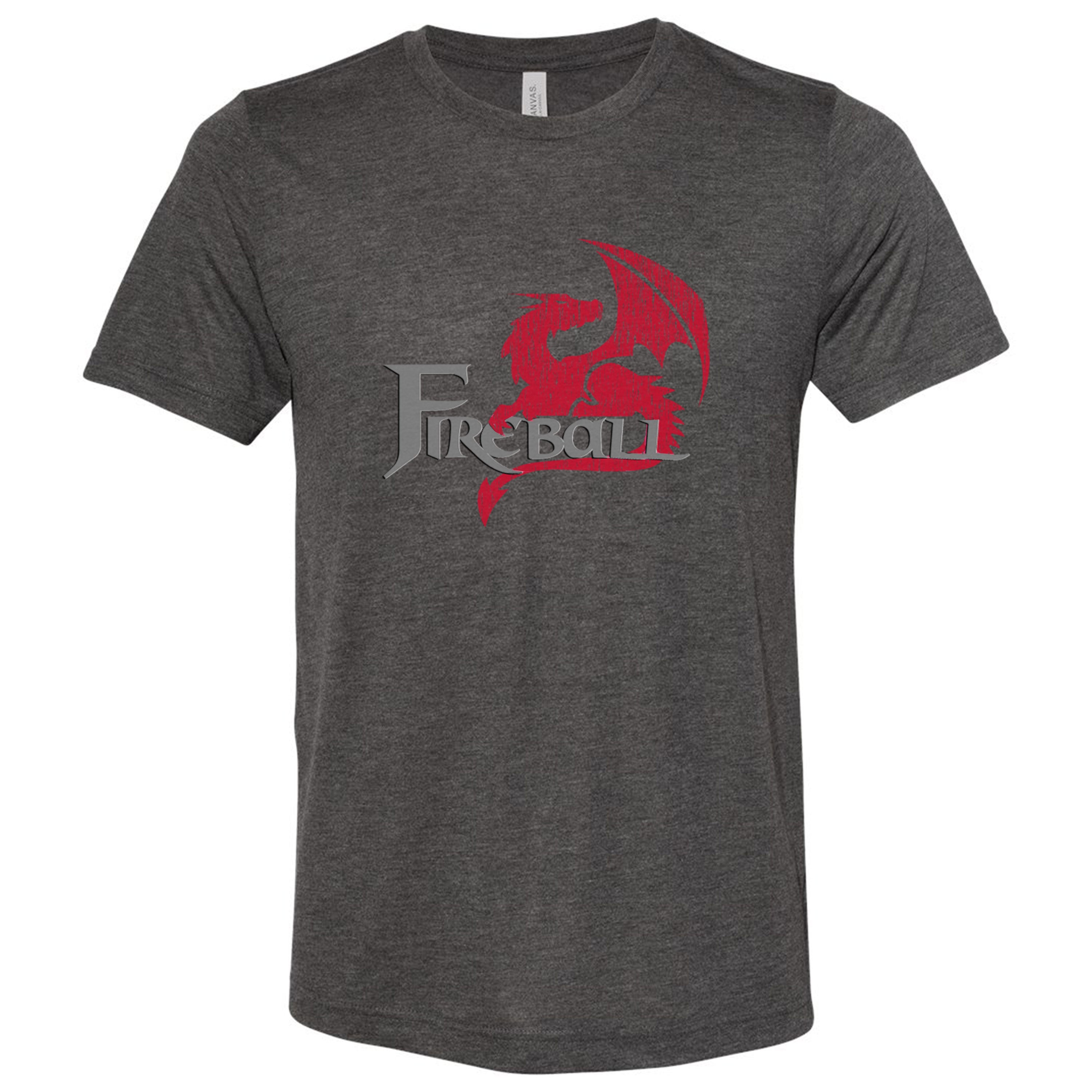 Fireball T-Shirt, Classic Text Logo (Design 1)