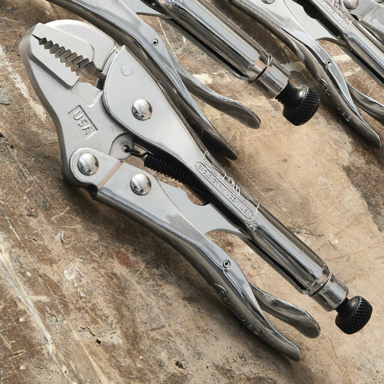 Eagle Grip (Made in USA) Straight Jaw Locking Pliers